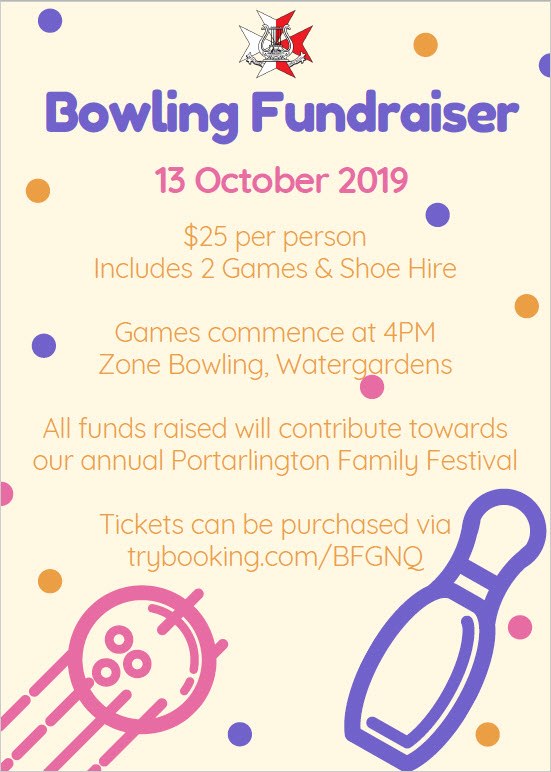 Bowling Fundraiser October 2019