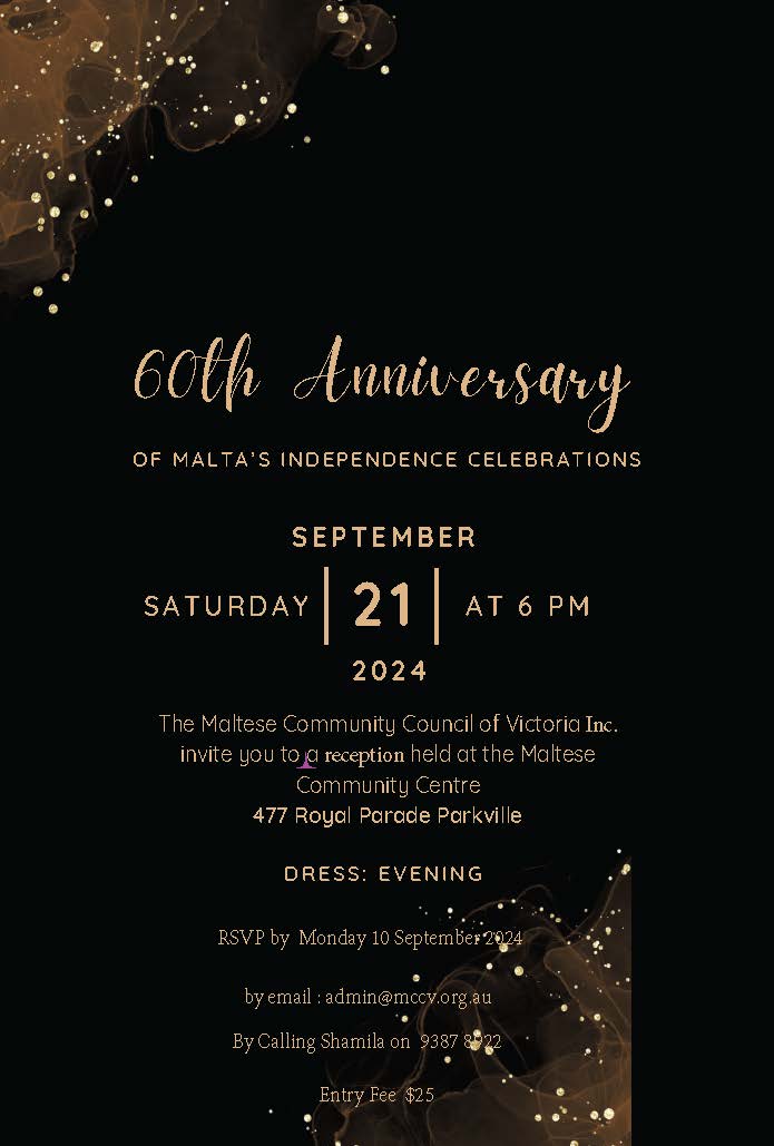 60th Anniversary - Independence Day Invitation 2024